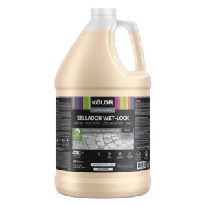 Sellador Impermeabilizante Efecto Mojado KOLOR Brillante Transparente 1 galón