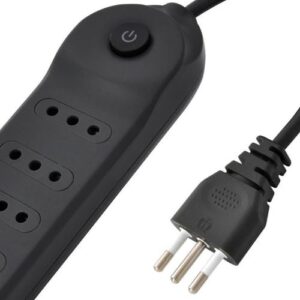 Alargador HALUX 4 Tomas 1.5 m Gris - Imagen 3