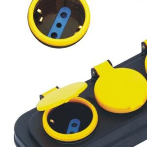 Alargador HALUX 4 Tomas 1.5 m Negro/Amarillo - Imagen 3