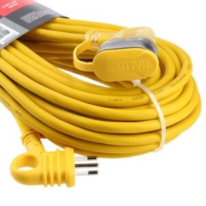 Extensión Eléctrica Profesional HALUX 1 Toma 20 m Amarillo - Imagen 3