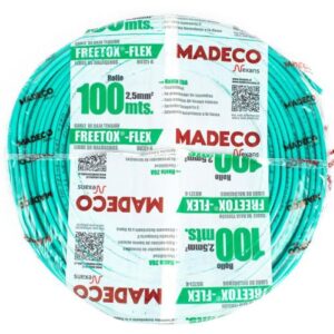 Cable MADECO (H07Z1K) 2,5 mm2 100 m Verde Libre de Halógenos