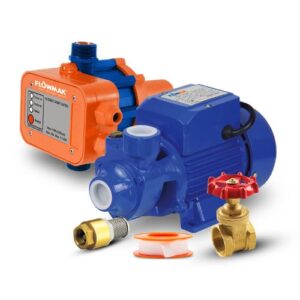 Kit Esencial FLOWMAK 0,5HP Bomba Periférica + Control Eléctrico + Accesorios