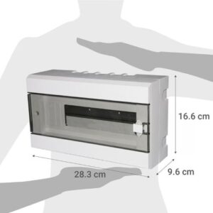 Tablero SAIME 12 Módulos Plástico Sobrepuesto - Imagen 3