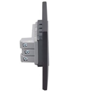 Placa Armado BTICINO Nóbile Tomacorriente Doble 10A Negro - Imagen 3