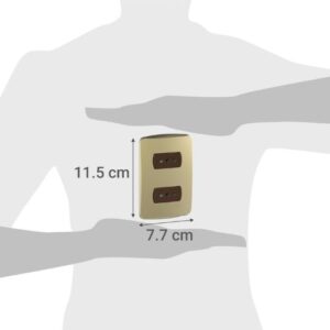 Placa SCHNEIDER ELECTRIC Miluz Toma Doble 10A Dorado Armada - Imagen 3