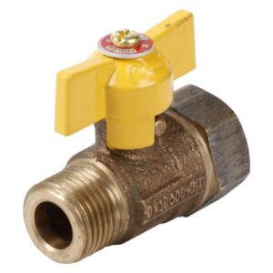 Llave de Paso Gas NIBSA HI-HE Bronce 1/2"