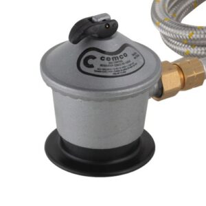 Kit Regulador de Gas + Manguera CEMCO HI 3/8" 1/2" - Imagen 3