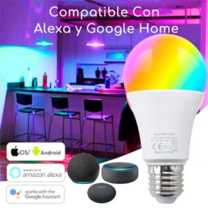 Pack D MOTICA 3 Ampolletas Wifi Inteligente Alta eficiencia 9W 900 lúmenes - Imagen 3