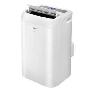 Aire acondicionado portátil KENDAL 9000 BTU 4 en 1 Eco Plus, color blanco.