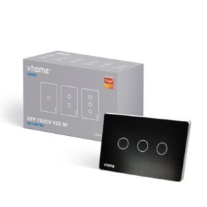 Interruptor Wifi RF VHOME Design Vector Black, 3 canales. - Imagen 3