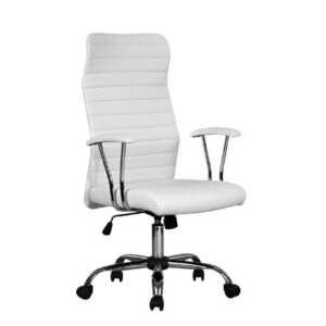 Silla Escritorio Ejecutiva JUST HOME COLLECTION Sezawa Blanco