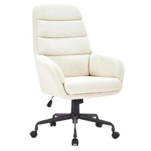 Silla Escritorio Ejecutiva JUST HOME COLLECTION Pascale Blanco - Imagen 1