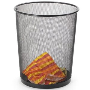 Papelera JUST HOME COLLECTION, Hierro Negro, 13L