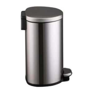 Papelera JUST HOME COLLECTION, Metal y Plástico Plata, 11L - Imagen 3