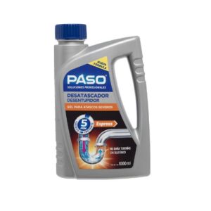 Desatascador Gel PASO para Tuberías y Desagües 1 L Botella - Imagen 3