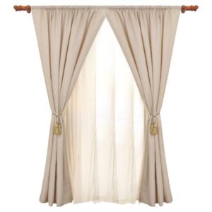 Combo de Cortina/Velo CASA BONITA 140x220 cm