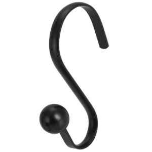 Set 12 Ganchos JUST HOME COLLECTION Negro Metal