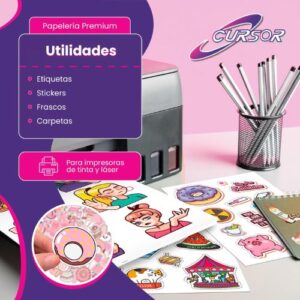 Papel Autoadhesivo CURSOR Todo Tipo de Impresora Carta 50 Hojas - Imagen 3