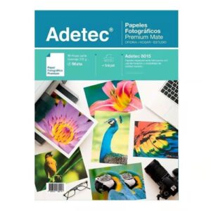 Papel Fotográfico ADETEC Inkjet Mate Carta 235g 10 Hojas 8015