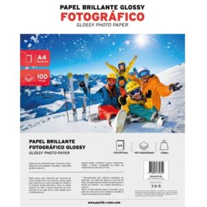 Papel Fotográfico PACIFIC COLOR Glossy 100 Hojas A4 130grs