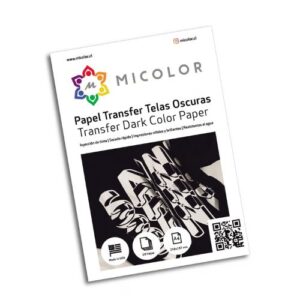 Papel Transfer MICOLOR Para Tela o Ropa Oscura A4 20 Hojas Inkjet