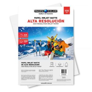 Papel Inkjet PACIFIC COLOR Alta Resolución Formato A4 100 Hojas 108gr - Imagen 3