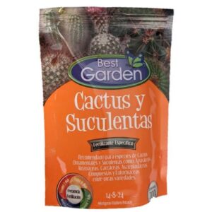 Fertilizante BEST GARDEN para Cactus y Suculentas 200GR Bolsa.