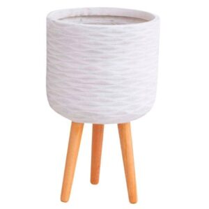 Macetero JUST HOME COLLECTION de Fibra con Patas.
