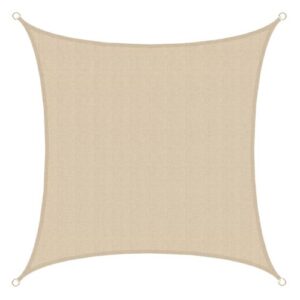 Toldo Vela ITAHOME Cuadrado, medidas 3x3 MT, material HDPE, color Beige.