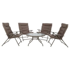 Juego de Balcón de Terraza JUST HOME COLLECTION Sao Paulo, capacidad para 4 personas, color Taupe. - Imagen 3