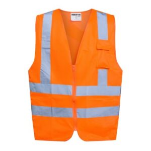 Chaleco reflectante RFX naranjo, talla única.