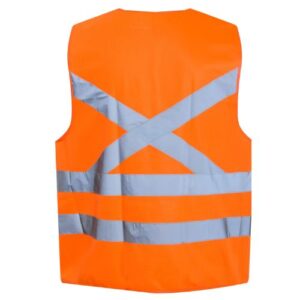 Chaleco reflectante RFX naranjo, talla única. - Imagen 3