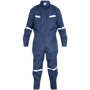 Overol ALASKA de poliéster, con cinta azul.