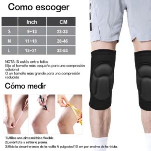 Rodilleras acolchadas AIZO, un par profesional para fitness. - Imagen 3