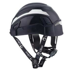 Casco textil LIBUS con cremallera, color negro. - Imagen 3