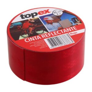 Cinta Reflectante TOPEX, 5 m, Roja