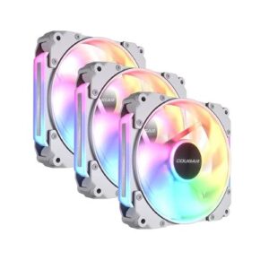Ventiladores Cougar Apolar 120mm ARGB – Pack de 3 Unidades (White Edition)