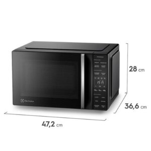 Microondas Electrolux ME25N – 25 L, Digital, Negro con Plato Giratorio - Imagen 3