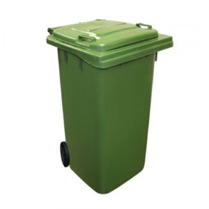 Basurero Plástico con Tapa y Ruedas Plastic Omnium – 120 L