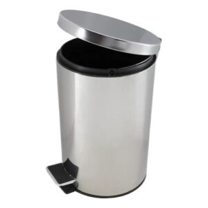Basurero de Acero Inoxidable con Pedal Equiptrader – 8 L, con Contenedor Interior - Imagen 3
