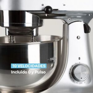 Batidora de Pedestal Easyways Hook Mixer – 4.7 L, 500 W, Silver - Imagen 3