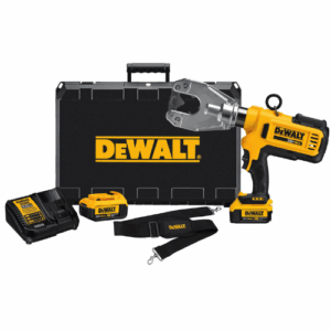 Kit Crimpeadora de Cable DEWALT 20V MAX con Troqueles Con 2 Baterías 4Ah, Cargador y Maleta de Transporte