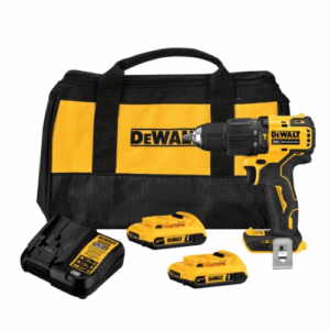 Taladro Atornillador 13 mm 20V MAX XR DEWALT DCD800D2‑B2 Kit Con 2 Baterías 2 Ah, Cargador y Maleta
