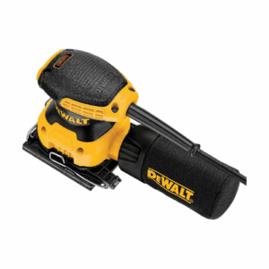 Lijadora Orbital DEWALT 1/4" 225W Incluye Base para Perforación de Lija y Bolsa para Polvo con Adaptador para Aspiradora