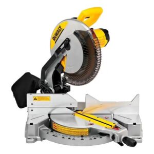 Sierra Ingletadora DEWALT 10" 1650W Incluye Llave, Prensa, Disco 10", Bolsa y Soporte de Extensión