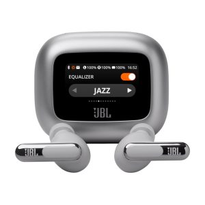 JBL LIVE Beam 3 - Auriculares inalámbricos con micro - en oreja - Bluetooth - cancelación de sonido activo - plata - Imagen 2