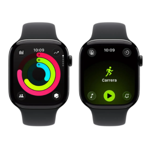 Apple Watch Smartwatch  Series 11 de 46mm GPS, aluminio Jet Black, Black Sport Band M/L - Imagen 3