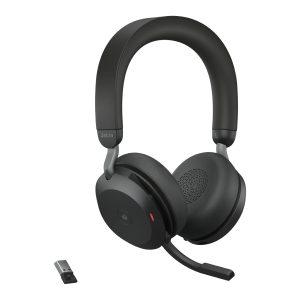Jabra Evolve2 75 - Auricular - en oreja - Bluetooth - inalámbrico - cancelación de sonido activo - USB-A - aislamiento de ruido - negro - Certificado para Equipos de Microsoft - Imagen 4